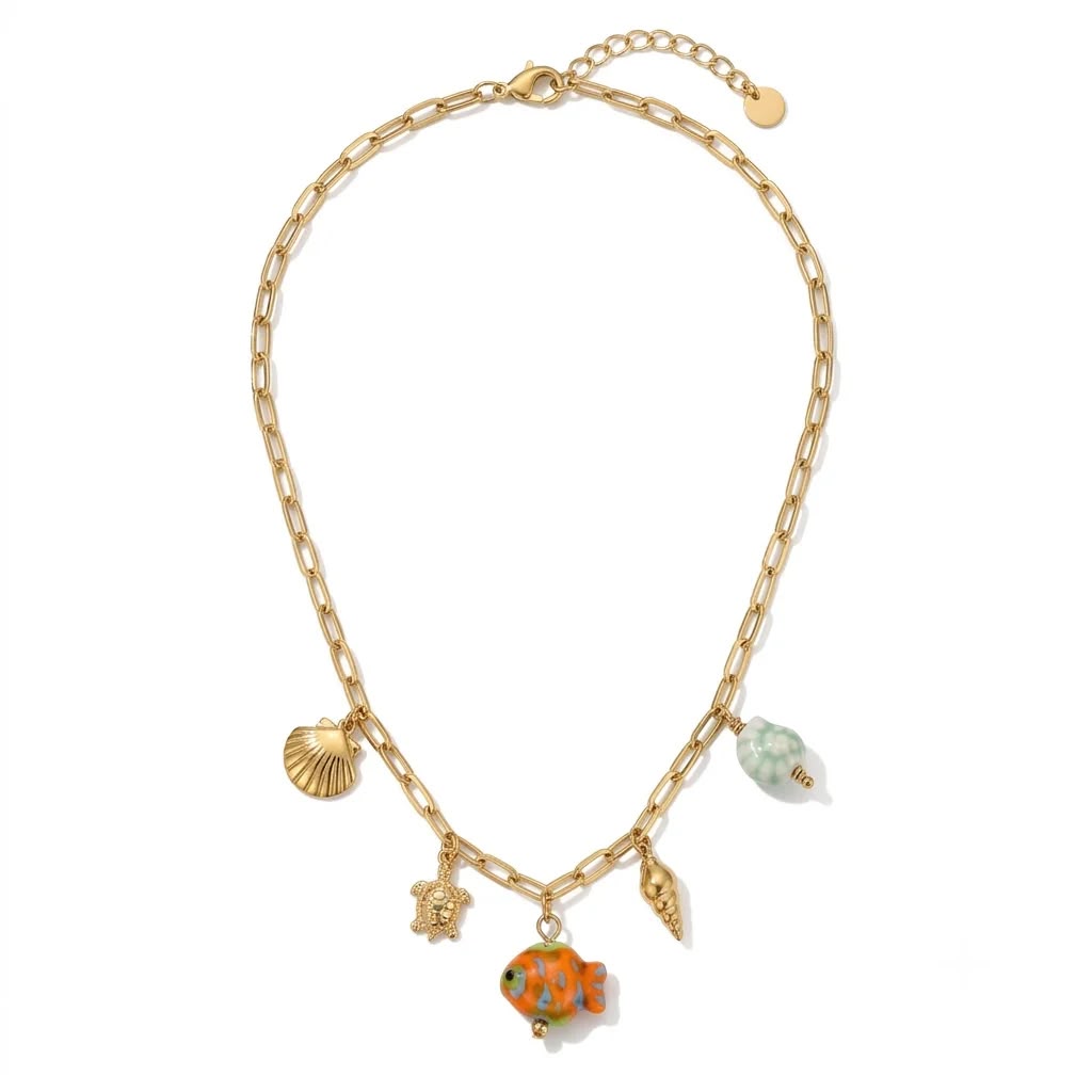Collier poisson coloré