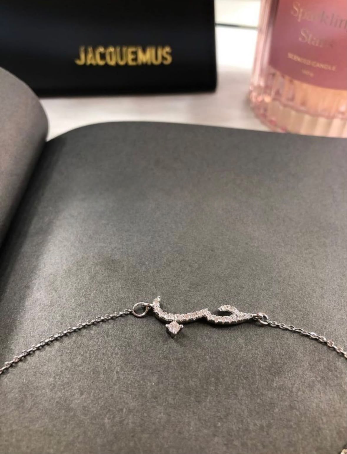 Collier amour argenté — vue 2